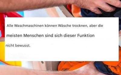 Enhver vaskemaskine kan tørre tøj, men de fleste mennesker er ikke klar over denne funktion.