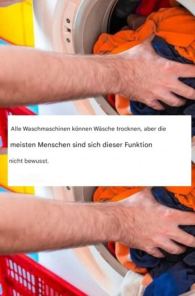 Enhver vaskemaskine kan tørre tøj, men de fleste mennesker er ikke klar over denne funktion.
