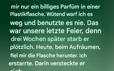 Ich denke, dass sein einfaches Jubiläums-Geschenk keine große Bedeutung hat – genau das, was ich im wahrsten Sinne des Wortes herausgefunden habe