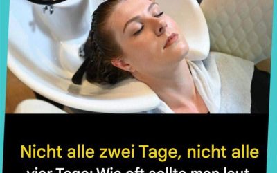 Nicht alle zwei Tage, nicht alle vier Tage: Wie oft sollte man laut einem Dermatologen die Haare waschen?