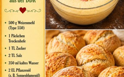 Einfache und köstliche DDR-Brötchen, das leckerste Rezept überhaupt