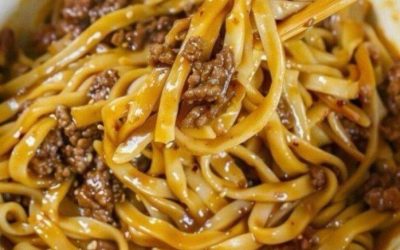 Einfaches Hackfleisch Lo Mein Rezept für ein schnelles und wohltuendes Abendessen