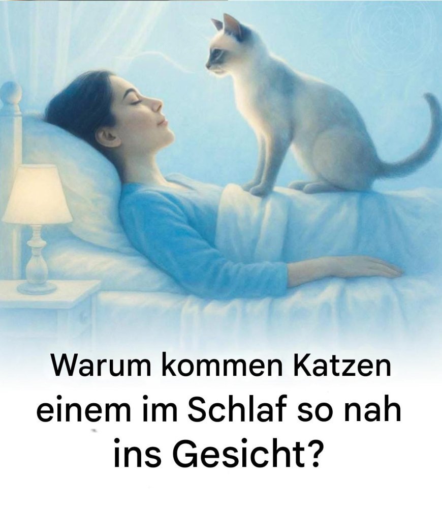 Warum kommen Katzen dir beim Schlafen ins Gesicht?