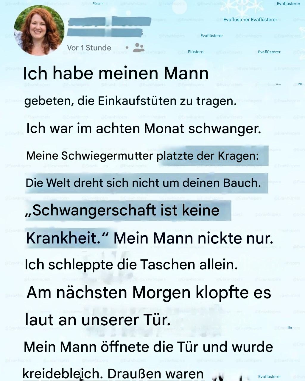 Als meine Situation unterschätzt wurde und plötzlich jemand das Wort ergriff