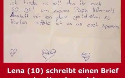 Elfjähriges Mädchen pflegt Vater im Hospiz und schreibt rührenden Brief