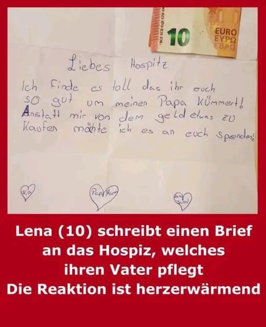 Elfjähriges Mädchen pflegt Vater im Hospiz und schreibt rührenden Brief