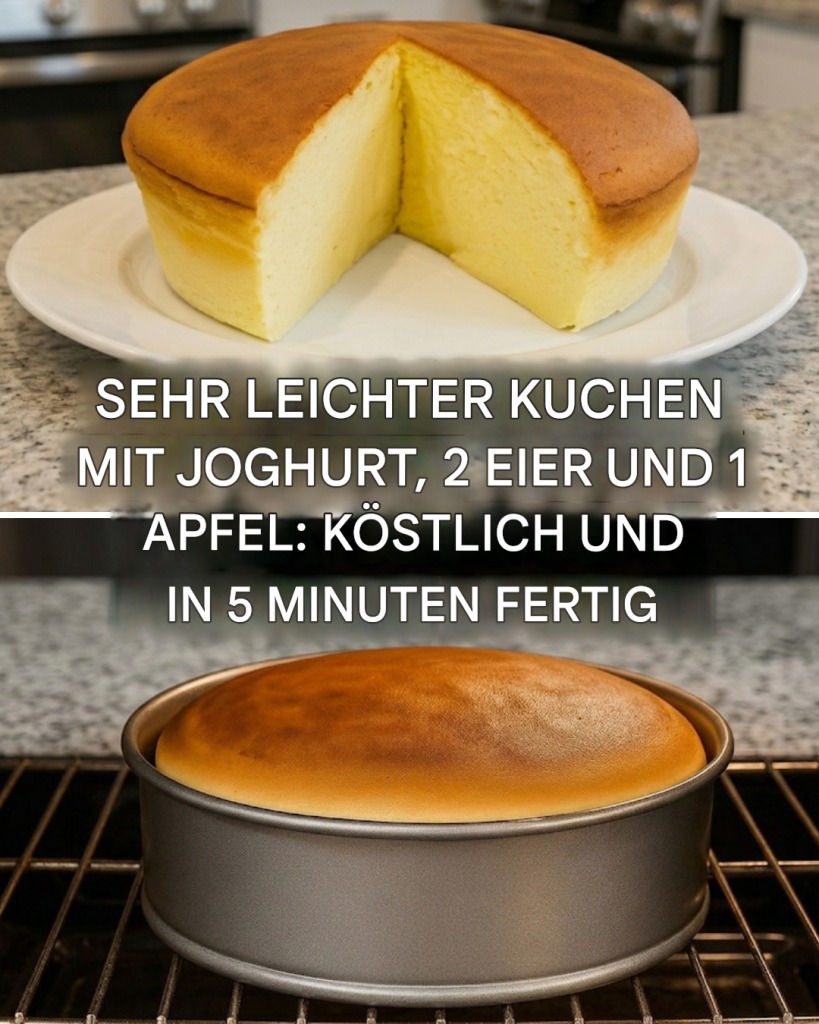 Der zergeht förmlich auf der Zunge, Joghurtkuchen in nur 2 Minuten