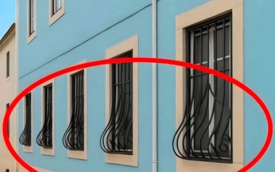 Warum haben manche Fenstergitter unten eine Rundung