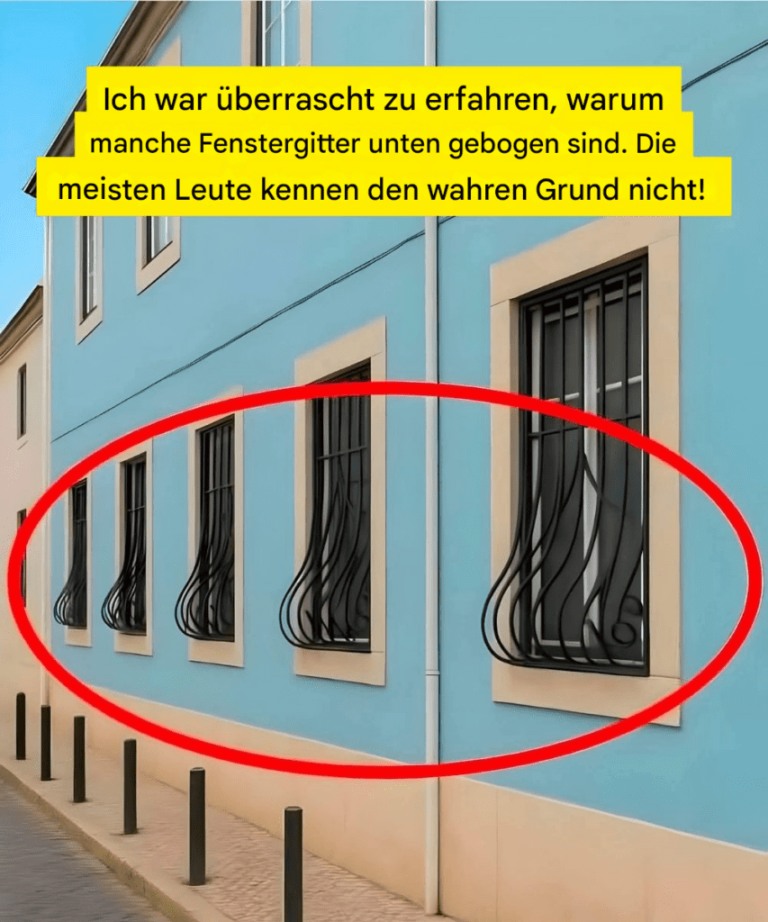 Warum haben manche Fenstergitter unten eine Rundung