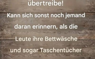 Niemand bügelt mehr die Bettwäsche