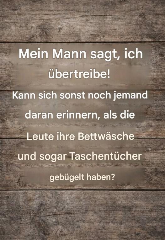 Niemand bügelt mehr die Bettwäsche