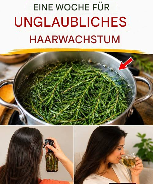 Rosmarinwasser und -öl für gesundes Haarwachstum