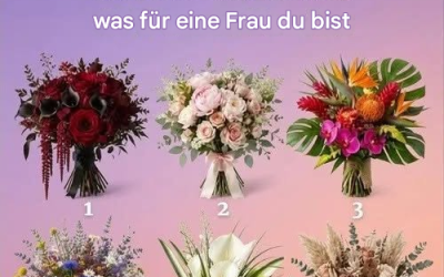 Wähle nur einen Blumenstrauß: Deine Wahl könnte verraten, was für eine Frau du bist.