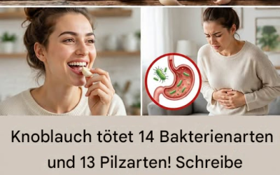 Knoblauch: Das natürliche Antibiotikum, das Infektionen bekämpft.