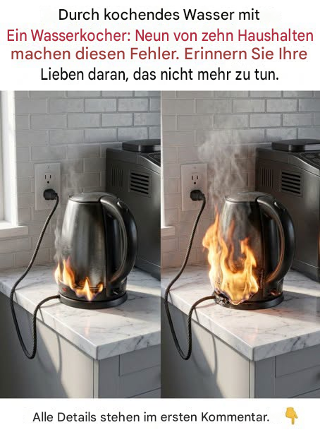Täglich Wasser abkochen: 9 von 10 Haushalten nutzen ihren Wasserkocher falsch.