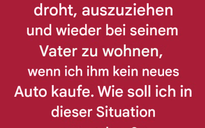 Ich fühle mich in einer Zwickmühle.
