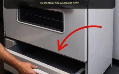Wissen Sie, wozu die Schublade unter dem Herd eigentlich dient? Nur wenige Menschen wissen das!