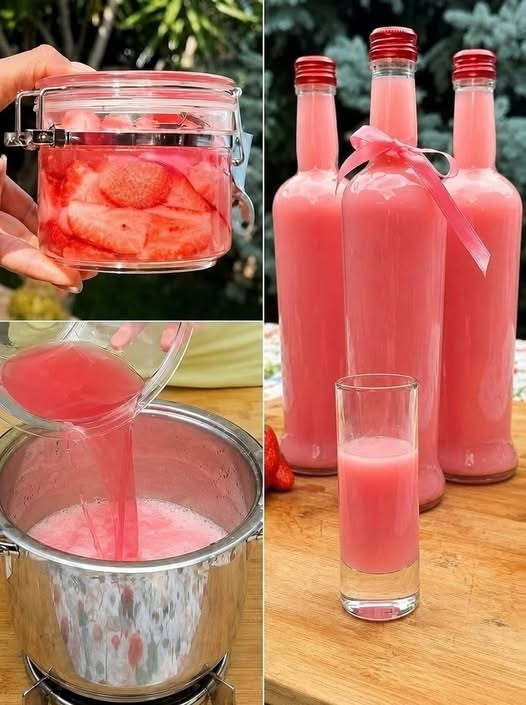 Hausgemachter Erdbeersaft: Das erfrischende, natürlich süße Getränk, das nach Sommer im Glas schmeckt (und nur 10 Minuten dauert!)