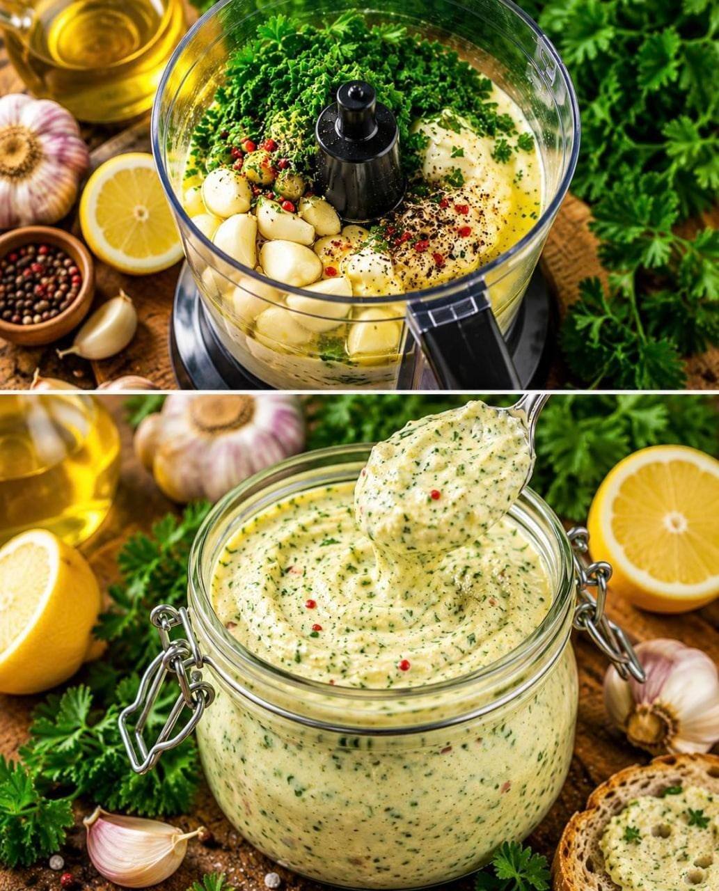 hausgemachte knoblauchcreme passt zu allem