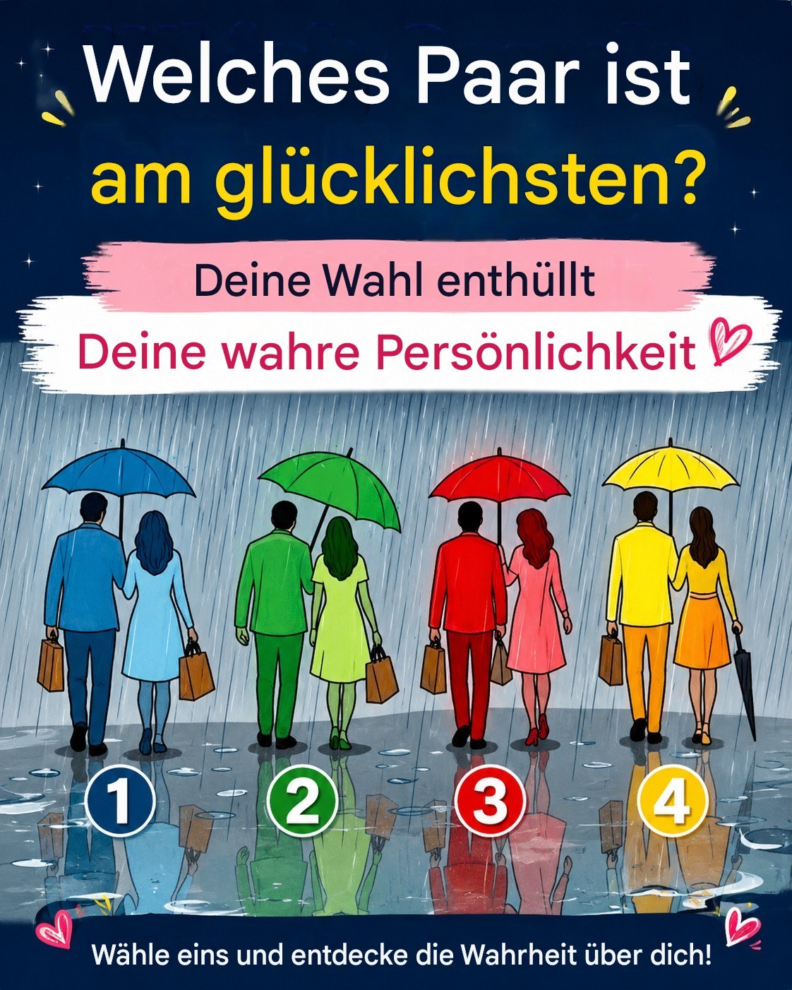 Deine Wahl verrät deine wahre Persönlichkeit.