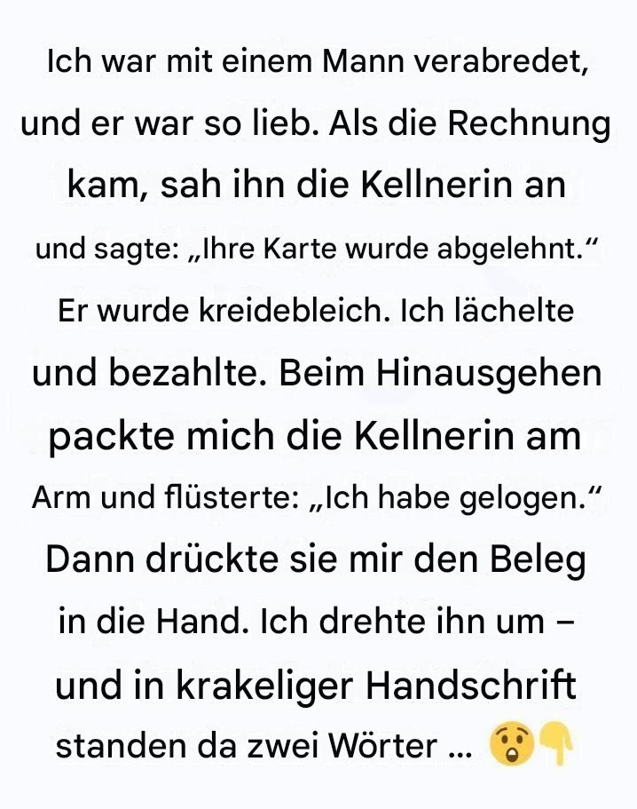 Ein unvergessliches Datum: Wie eine einfache Geste der Freundlichkeit alles veränderte