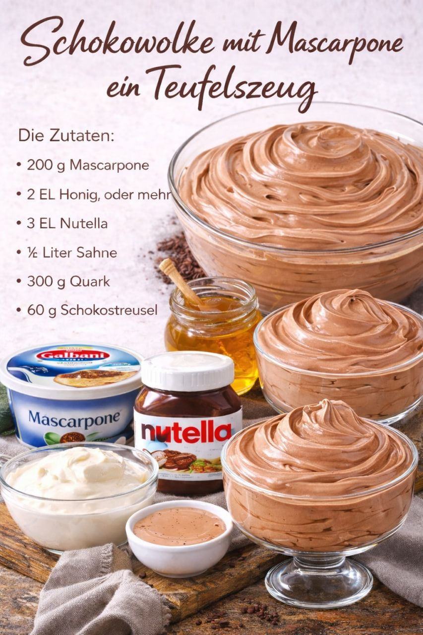 Schokowolke, 1 Kg Schokocreme die im Mund Schmilzt