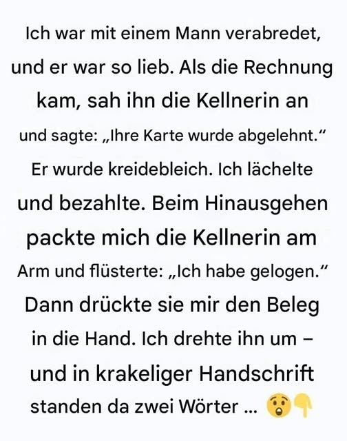 Ein unvergessliches Datum: Wie eine einfache Geste der Freundlichkeit alles veränderte