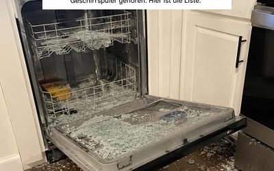 8 Dinge, die Sie auf keinen Fall in den Geschirrspüler geben sollten