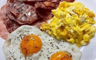 Was fehlt auf diesem Frühstücksteller?