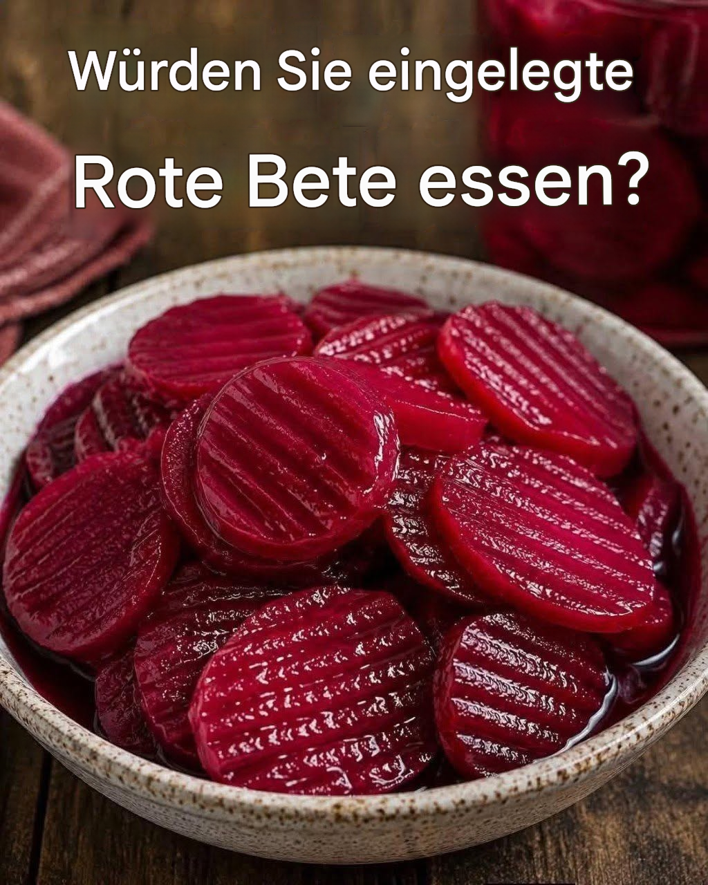 Hausgemachte eingelegte Rote Bete