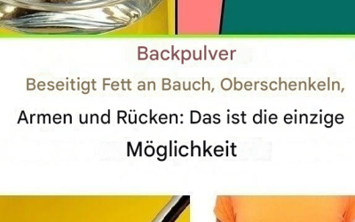 3 Rezepte mit Backpulver zum Verbrennen von Bauchfett
