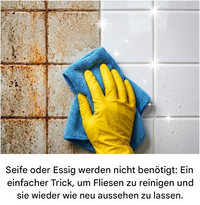 Keine Spur von Azijn Nodig: Der einsame Truc om Tegels weer te laten glanzen as new
