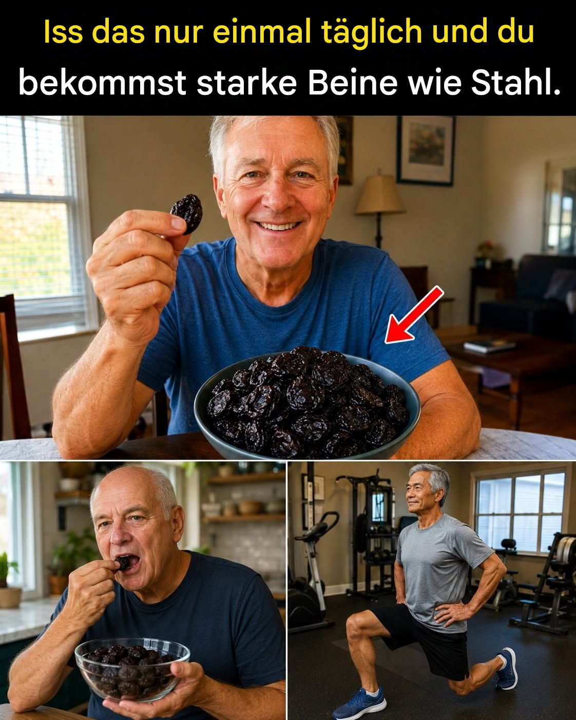 Senioren: Stärken Sie Ihre Muskeln mit einem einfachen Lebensmittel (eine Lösung gegen Muskelschwund!). Um weiterhin meine Rezepte zu