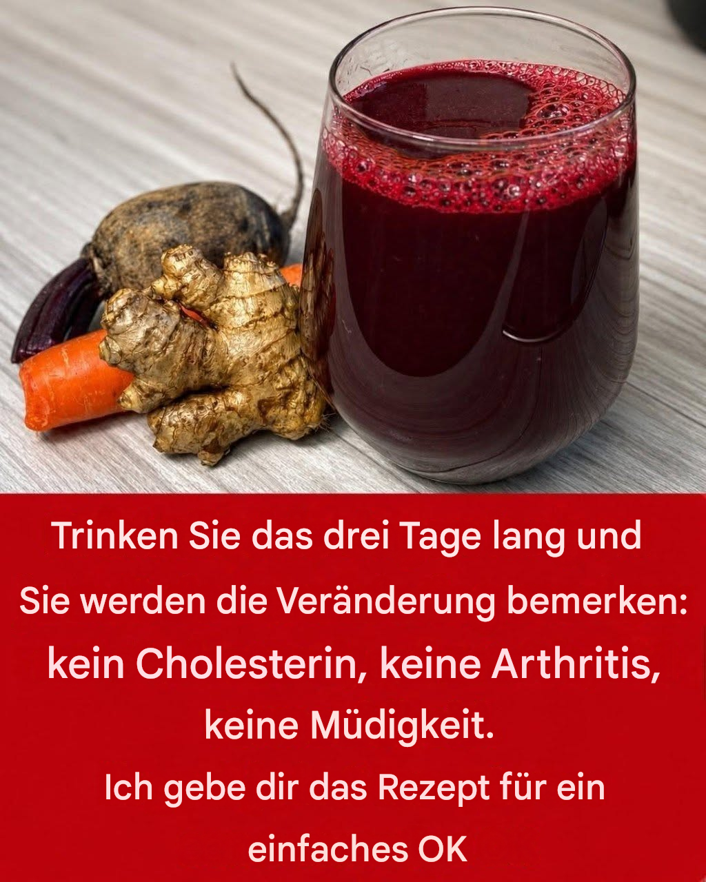 Drink dit 30 dagen lang en voel het verschil: een natuurlijk recept met rode bieten voor energie, gewrichtsverlichting en een gezond hart.