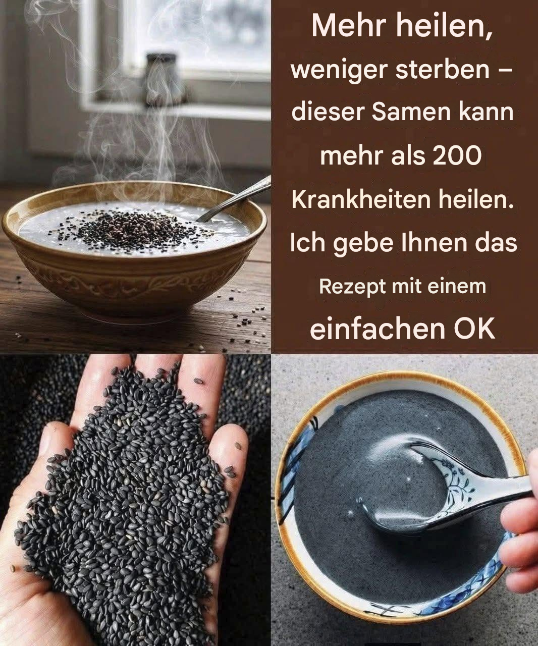 Es heilt alles außer den Tod – dieser Samen heilt über 200 Krankheiten. Ich gebe Ihnen das Rezept für ein einfaches OK.💬👇