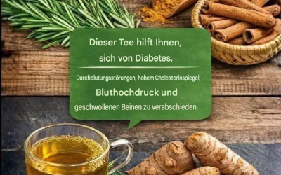 Tauschen Sie Ihre Tabletten gegen diesen köstlichen Aufguss! Er hilft Ihnen, Diabetes, Durchblutungsstörungen, hohen