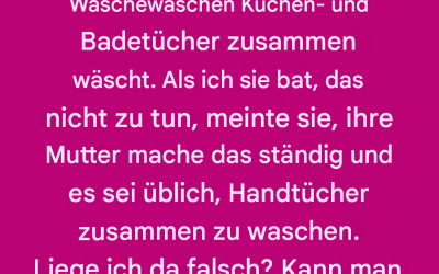 Kann man Küchen- und Badetücher zusammen waschen? Hier erfahren Sie, was Sie wissen sollten.