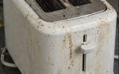 Mein Mieter hat meinen Toaster in diesem Zustand verlassen. Ich bin wütend! Haben Sie Tipps zum Reinigen?