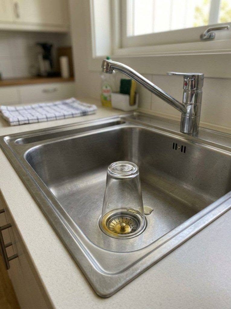 Der Trick mit dem Glas im Spülbecken: Warum Sie ihn anwenden sollten, bevor Sie das Haus verlassen