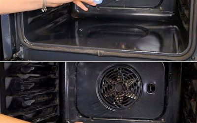 Sie brauchen nur einen Spülmaschinentab! Ihr Backofen wird wieder wie neu sein.