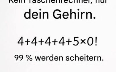 95 % der Menschen machen diese Berechnungen falsch… gehören Sie zu den 5 %?