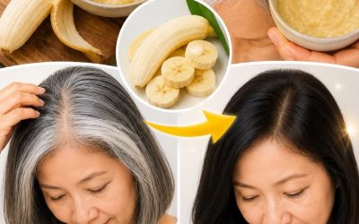 Hier ist das Geheimrezept, um Omas graue Haare mit Bananenschalen wieder schwarz zu färben.