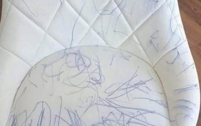 Mein Neffe hat das mit meinem Stuhl gemacht, was soll ich tun?