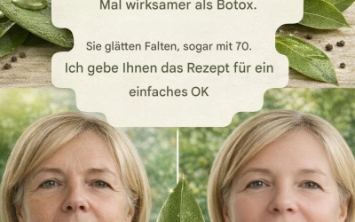 Lorbeerblätter sind 100.000 Mal wirksamer als Botox. Sie glätten Falten, selbst im Alter von 70 Jahren. Hinterlasse ein „OK“, um das Rezept im ersten Kommentar zu sehen.