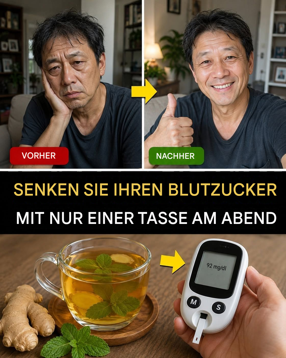 Trink es täglich und der Zucker verschwindet! Das Getränk, das Diabetes auf natürliche Weise bekämpft! … Um weiterhin meine Rezepte zu