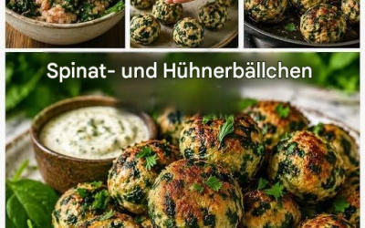 Boulettes d’Épinards au Poulet Maison