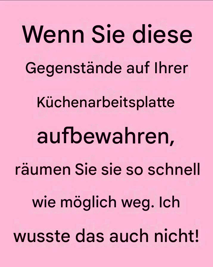 10 Dinge, die Sie nicht auf Ihrer Küchenarbeitsplatte aufbewahren sollten