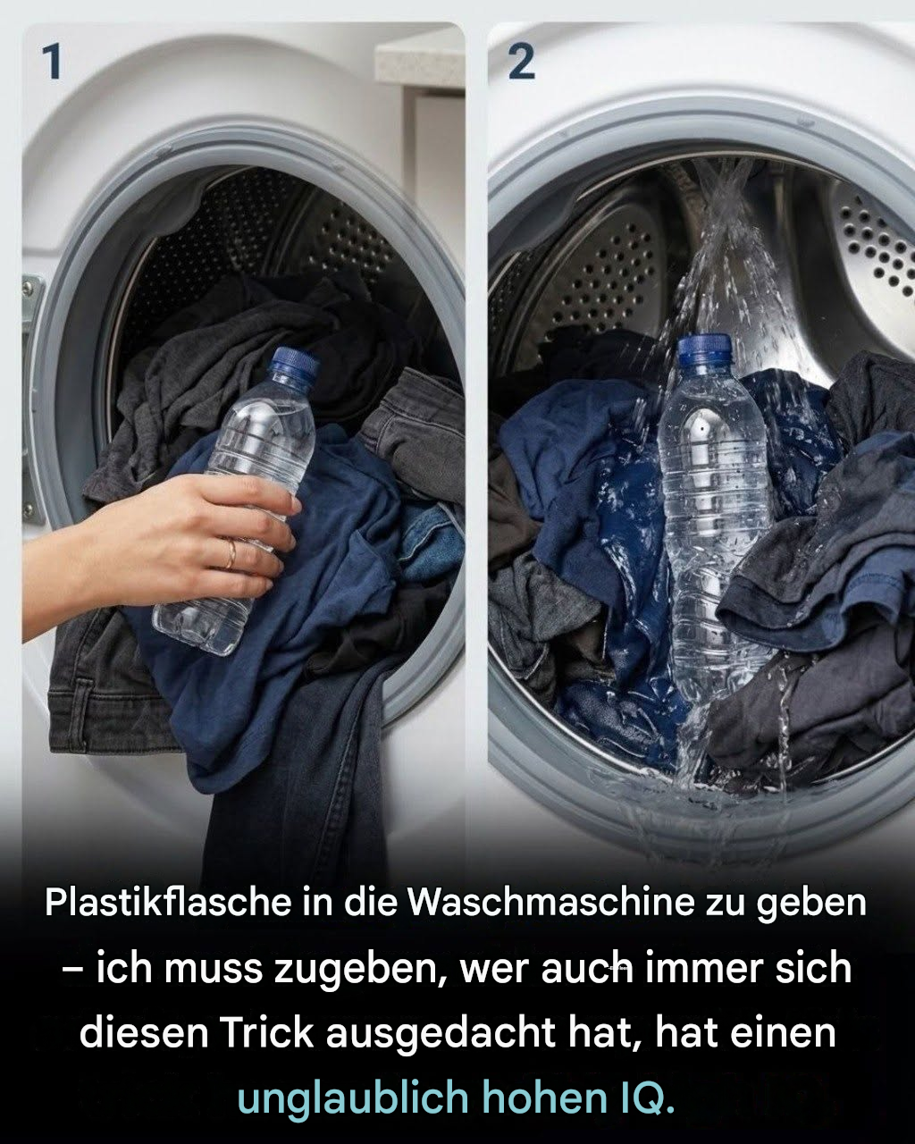 Der Plastikflaschentrick: Ein überraschend einfacher Wäsche-Hack, MEHR DAZU IM ERSTEN KOMMENTAR